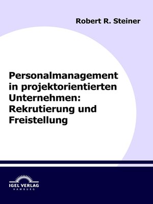 cover image of Personalmanagement in projektorientierten Unternehmen